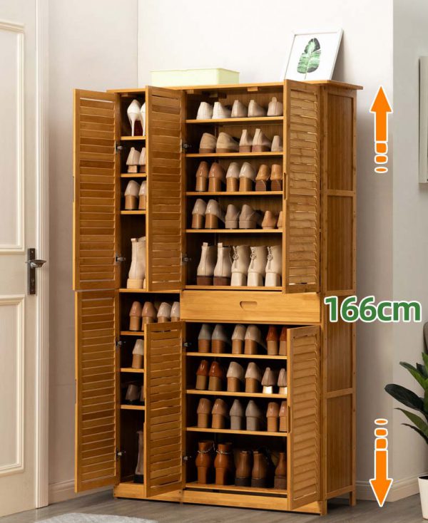 Bamboo Shoes Storage ตู้ไม่ไผ่สำหรับเก็บรองเท้า