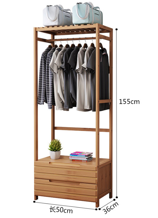Bamboo Decorative Shelf ชั้นแขวนเสื้อผ้าอเนกประสงค์