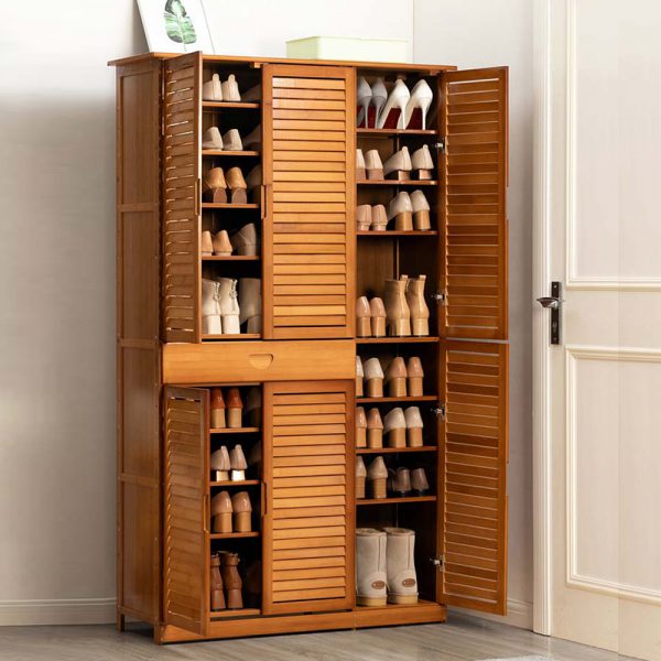 Bamboo Shoes Storage ตู้ไม่ไผ่สำหรับเก็บรองเท้า